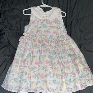 Girls 4-5 Easter bunny short sleeve dress